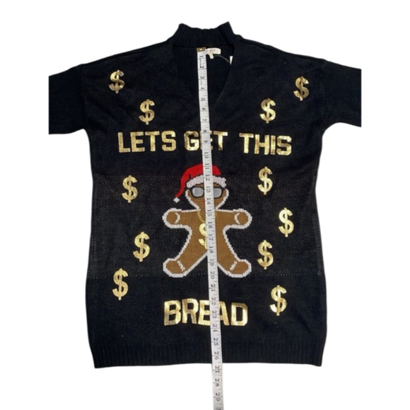 Let’s Get This Bread Ugly Christmas Sweater Size Small Size Small New with Tag - Picture 7 of 8
